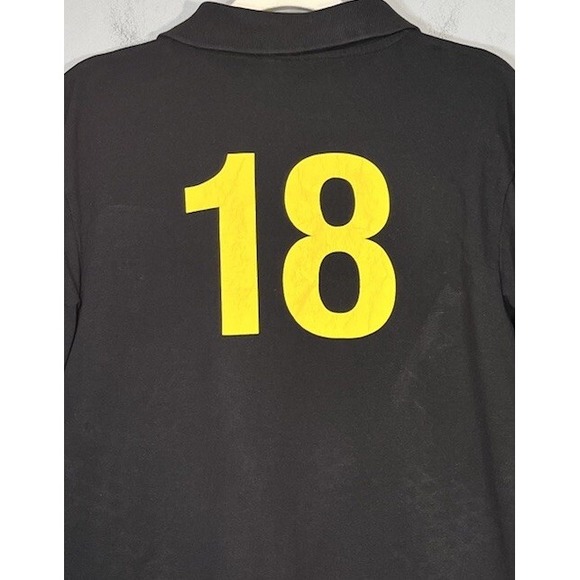 Al Capone Polo Shirt Mens Extra Large Black Nuber18 Cigarillo Short Sleeve - Picture 6 of 9